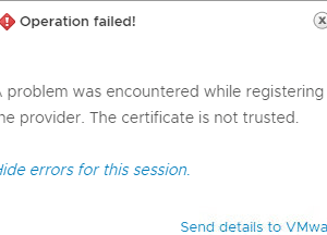 Cannot add 3PAR storage provider because of certification error