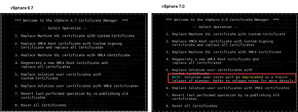 Replace machine certificate in vSphere 7