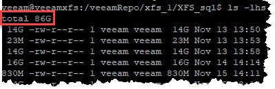 Analyse XFS space savings with reflink