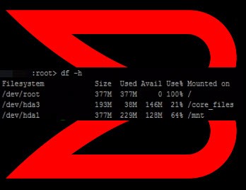 Full root partition on Brocade FC switch
