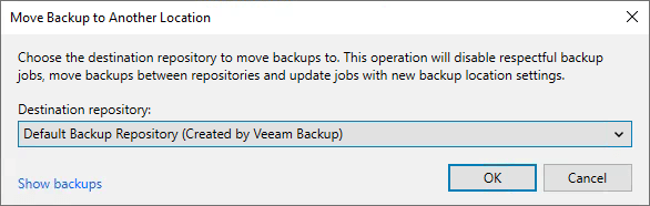 New in v12: move backups between repositories | Veeam Community Resource Hub